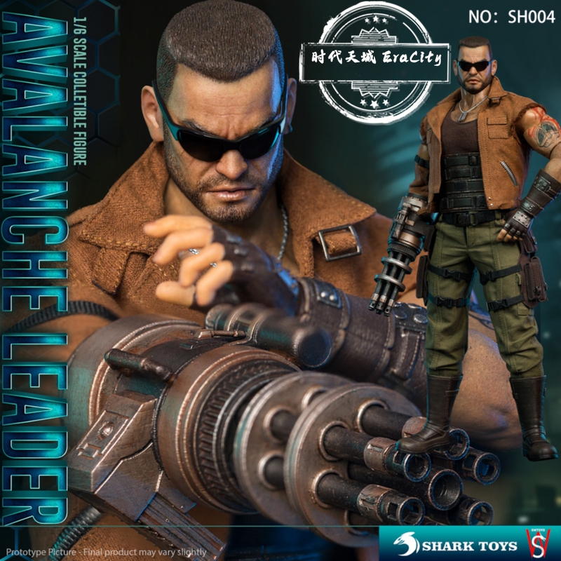 1/6 Soldier Sharktoys Barrett Final Fantasy Snow Collapse Neck Non-Gt Doll Figure Model