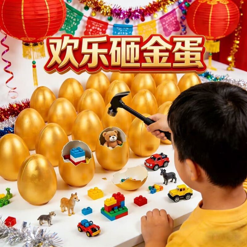 2026 New Year Golden Egg Gift Blind Box Surprise Knock Knock Fun Reward Prizes Student Fun Children's Toy Gift Box 2026 New Year Golden Egg Gift Blind Box Surprise Knock Knock Fun Reward Prizes Student Fun Children's Toy Gift Box