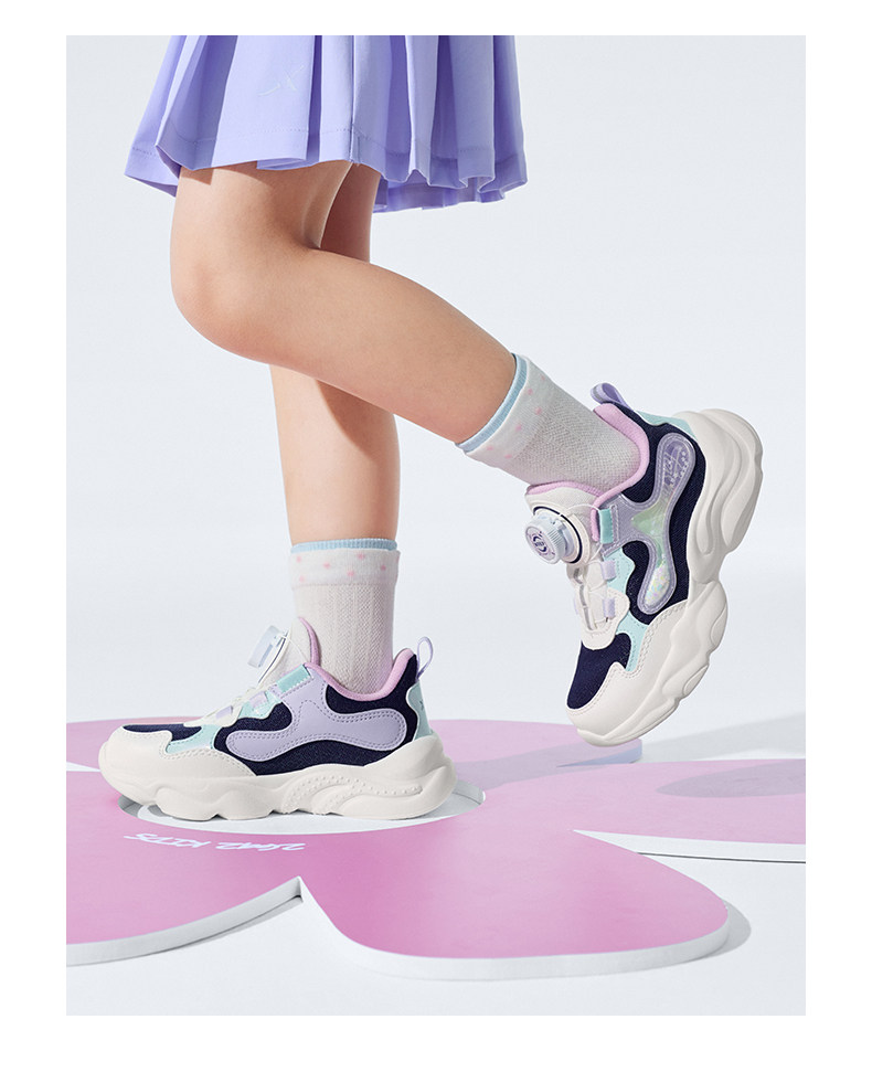 星云｜特步女童鞋2026春秋新款网面幼儿园宝宝儿童休闲运动鞋女孩 — 7