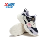 Xtep, детские туфли для отдыха, милая спортивная обувь на липучке, нескользящие коньки с амортизацией, осенние, тренд сезона