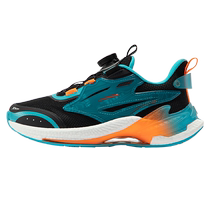 (Resilient Technology) Xtep Childrens Shoes 2024 Spring and Autumn Childrens Sports Shoes Rotating Button Running Shoes Boys Shoes