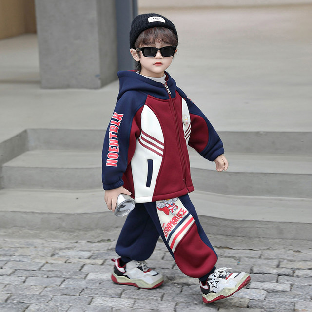Ultraman Zero Clothing for Boys, Fleece-Lined Suit, Autumn and Winter Wear, 2025 New Model, Children's Superhero Thickened Stylish Children's Clothing