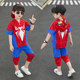 Children's Performance Costume Spider-Man Outfit Boys' Suit Boys' Summer Outfit Ultraman Costume Summer Children's Day Gift Trendy