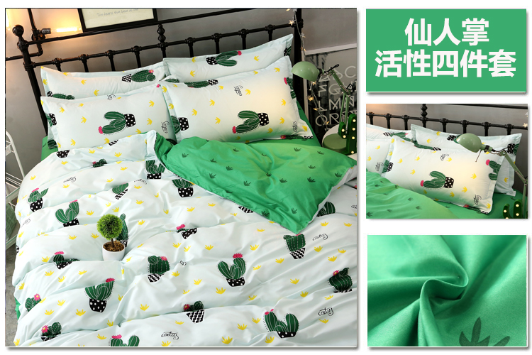 3 gia đình bốn sọc đen và trắng ngựa vằn nhỏ gọn Bắc Âu lanh kẻ sọc quilt 2.0 1.5 / 1.8m Bộ đồ giường - Bộ đồ giường bốn mảnh bộ ga gối everon