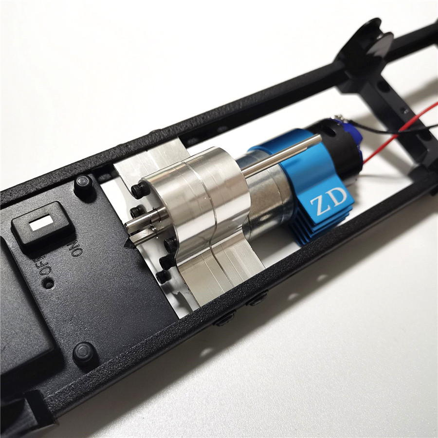 Remote control car accessories 370 deceleration upgrade motor metal wave box six-wheel drive army truck beam naughty dragon black leather low speed