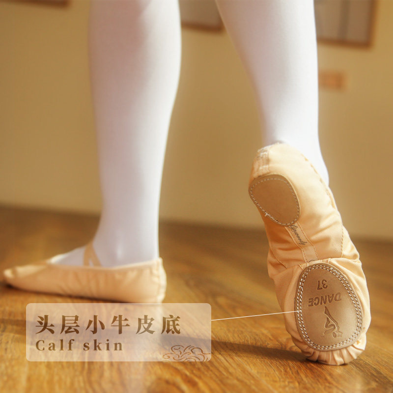 Children Dance Shoes Practice Body Shoes Adults Gymnastics Canvas Moose Soft Bottom Shoes Training Shoes Ballet Cat Paw Shoes