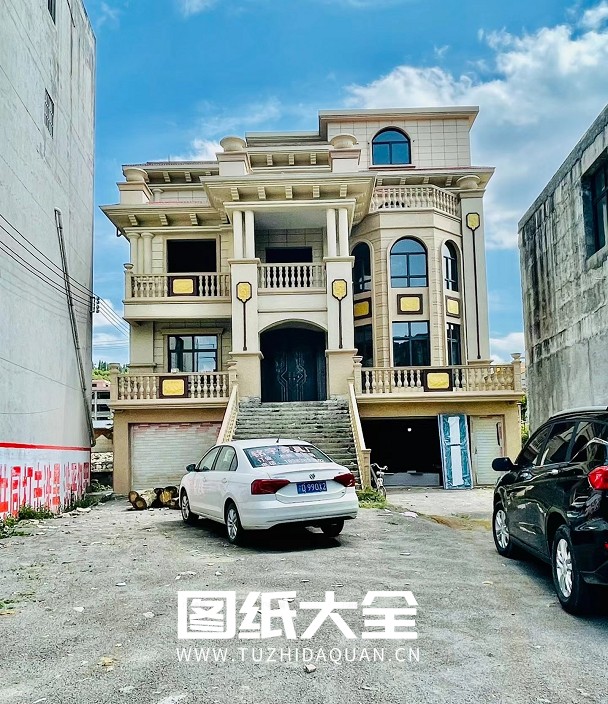 图片[9]-新款农村复式楼欧式三层带阳台150平米别墅设计图纸（图纸大全独家发布）-图纸大全