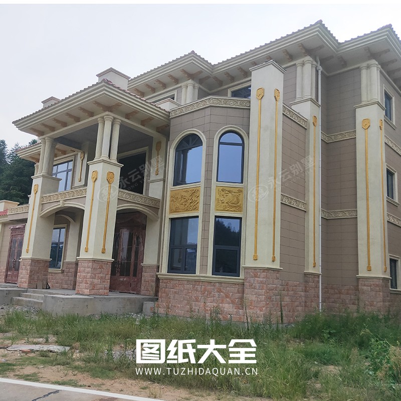 图片[5]-新款农村复式楼欧式三层带阳台150平米别墅设计图纸（图纸大全独家发布）-图纸大全
