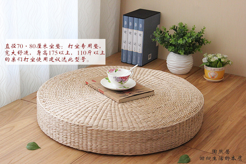 Hộ gia đình tròn đan mây vội vã Phật thiền đệm thiền pad nơ cửa sổ tatami mat futon - Ghế đệm / đệm Sofa ghế nệm ngồi