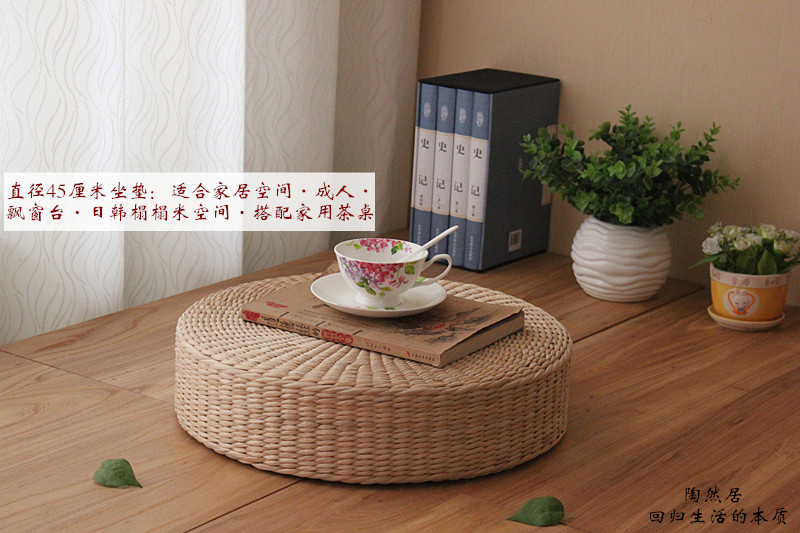 Hộ gia đình tròn đan mây vội vã Phật thiền đệm thiền pad nơ cửa sổ tatami mat futon - Ghế đệm / đệm Sofa ghế nệm ngồi