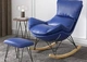 [Ткань с темно-синей технологией] обновление и толстое кресло-качалка+педаль