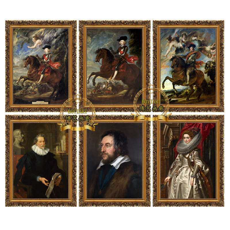 European Classical Portrait Study Wall Painting European-Style Horseback Riding Portrait Living Room Mural Rubens Vintage Decorative Painting European Classical Portrait Study Wall Painting European-Style Horseback Riding Portrait Living Room Mural Rubens Vintage Decorative Painting