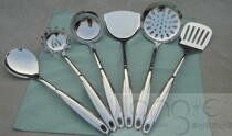 High quality stainless steel kitchenware spatula seven-piece set kitchen cooking spoon rice spoon Colander noodle fishing spatula