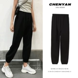 Комплект, штаны, демисезонные повседневные брюки, свободный крой, 2020, увеличенная толщина