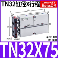 Двойной осевой цилиндр TN32x75-S