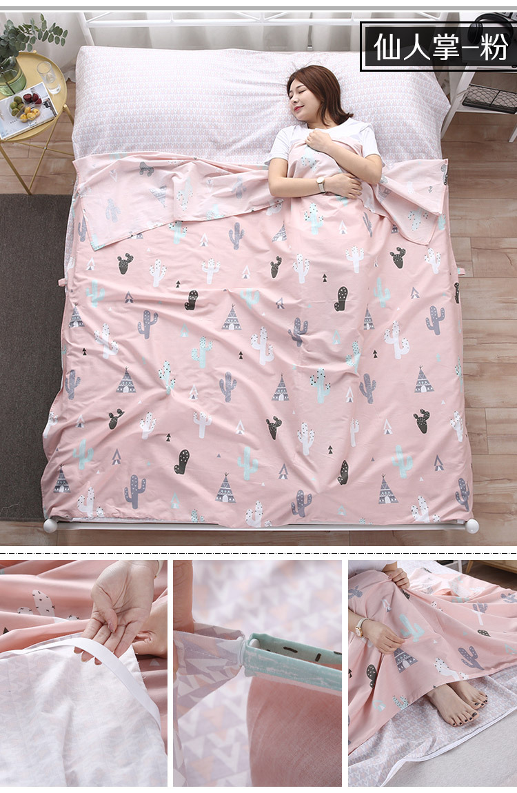 Đi ra ngoài trải giường, ở trong khách sạn, túi ngủ bẩn, bông, người lớn, kinh doanh xách tay, cotton trong nhà siêu nhẹ, chống bẩn túi ngủ hình cá mập cho người lớn