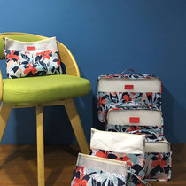 Travel storage bag Large capacity cosmetic bag suitcase Clothes shoes Underwear finishing bag Storage bag Six-piece set