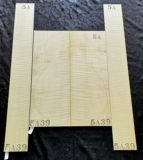 Классический размер 5А Уровень 5A Германия срезан тигр схема клена задняя пластина горная доска сплошная древесина старшая гитара