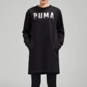 PUMA 彪马 2019 mới cộng với áo len nhung ấm áp cổ tròn áo len thể thao 851868 - Trang phục thể thao