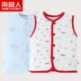 Nam Cực dày áo chần ấm áp vest bé không tay áo vest Nam cực cotton mùa thu và mùa đông trẻ em mặc áo gile bò cho bé