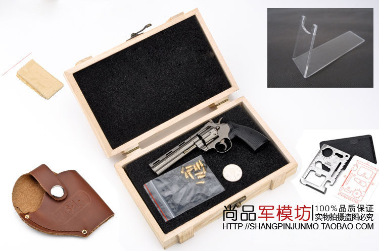 Metal model gun python revolver 357 detachable 1:2.05 toy static model pistol can not be launched