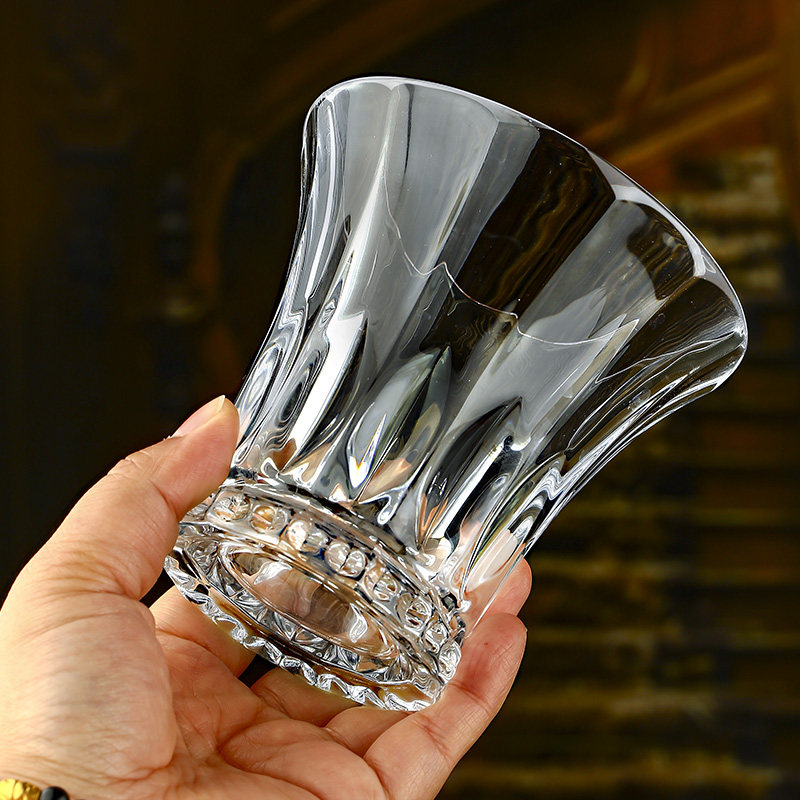 Import Czech crystal glass whisky cup Nordic retro transparent wine with great spirits glass of wine glass of wine