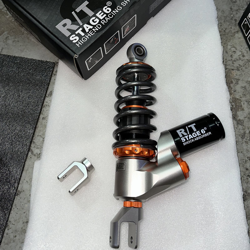 Stage6 Modified Motorcycle Rear Shock Absorber Suitable for Honda Dio and Yamaha Evo