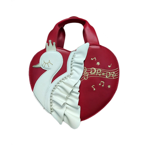 Оригинальный лебедь, сумка через плечо, красная элегантная сумка на одно плечо, стиль Лолита