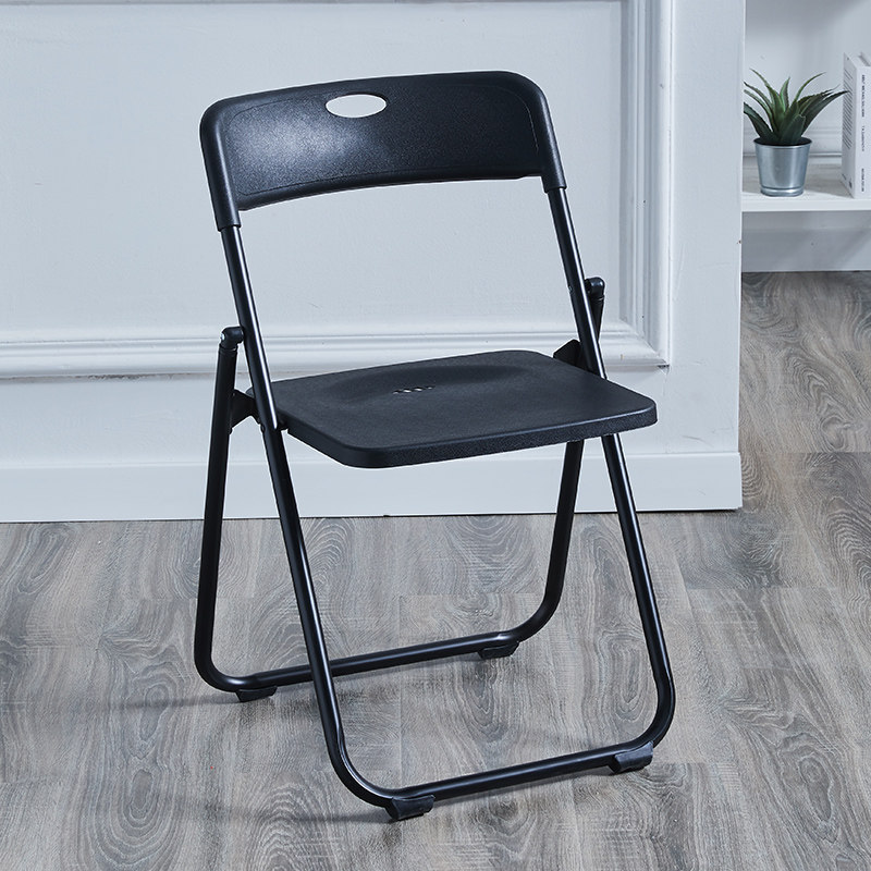 Backchair folding chair plastic chair office chair for adult thickening living room chair folding stool