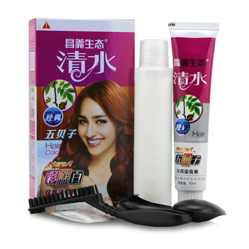 首单！五贝子天然染发膏80ml+调和剂80ml
