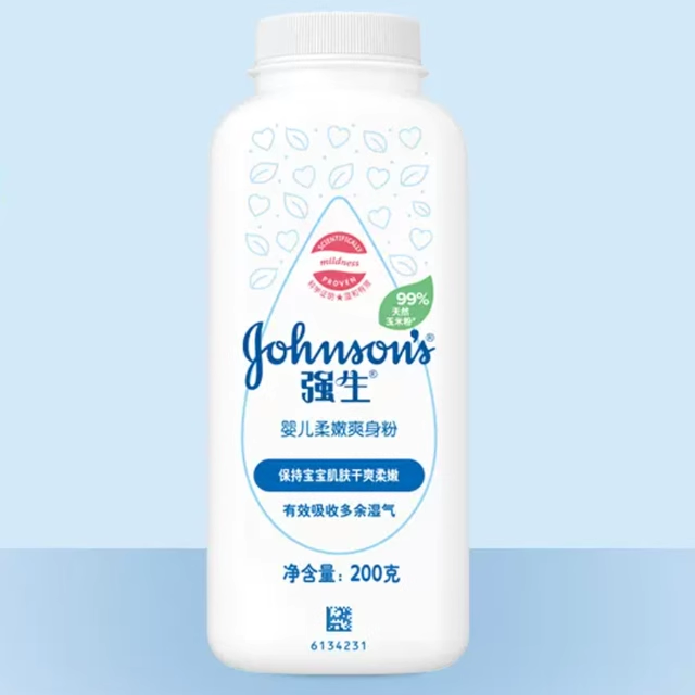 强生婴儿爽身粉痱子粉婴儿新生专用干爽舒缓爽身粉宝宝玉米爽身粉