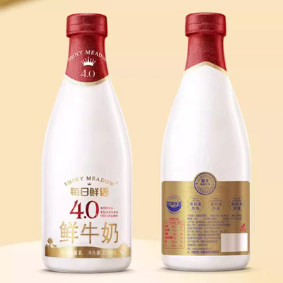 【百亿补贴】每日鲜语4.0鲜牛奶720ml*5瓶装牛奶鲜奶生牛乳早餐奶