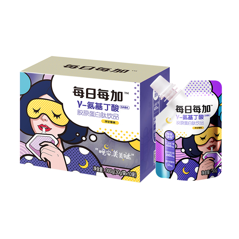 张新成代言！每日每加晚安星光冻30gX10袋