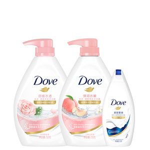 多芬滋养美肌花香沐浴露730g*2+190g1瓶