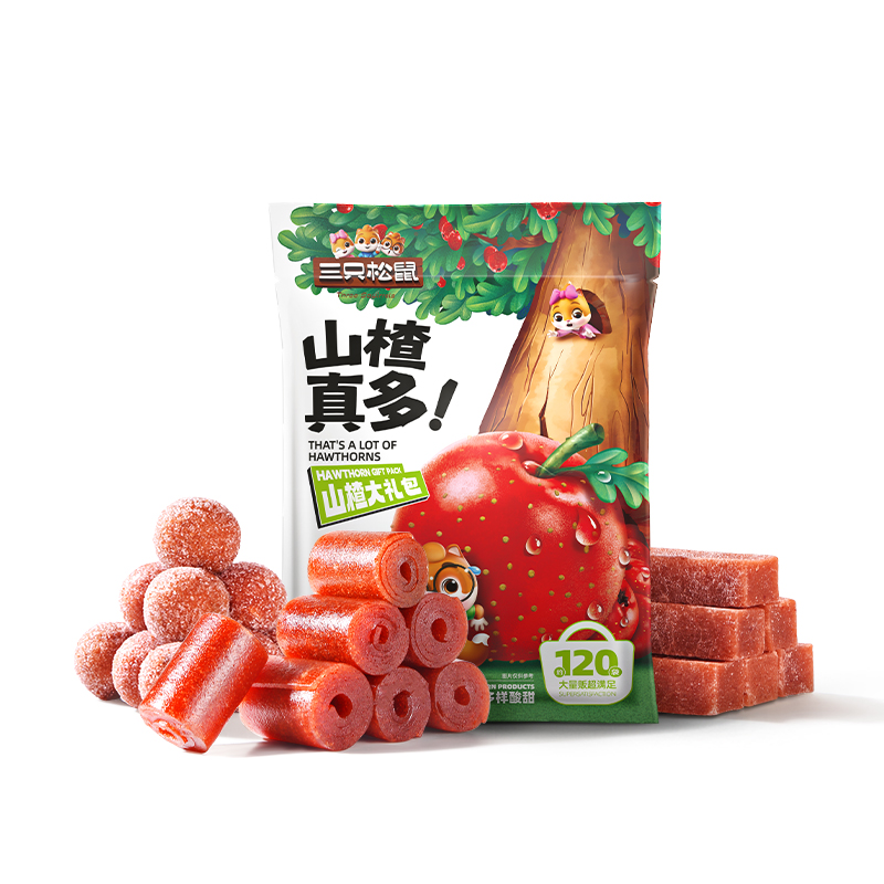 三只松鼠山楂真多大礼包800g