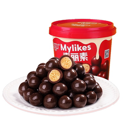 金丝猴原味麦丽素520g桶装巧克力年货