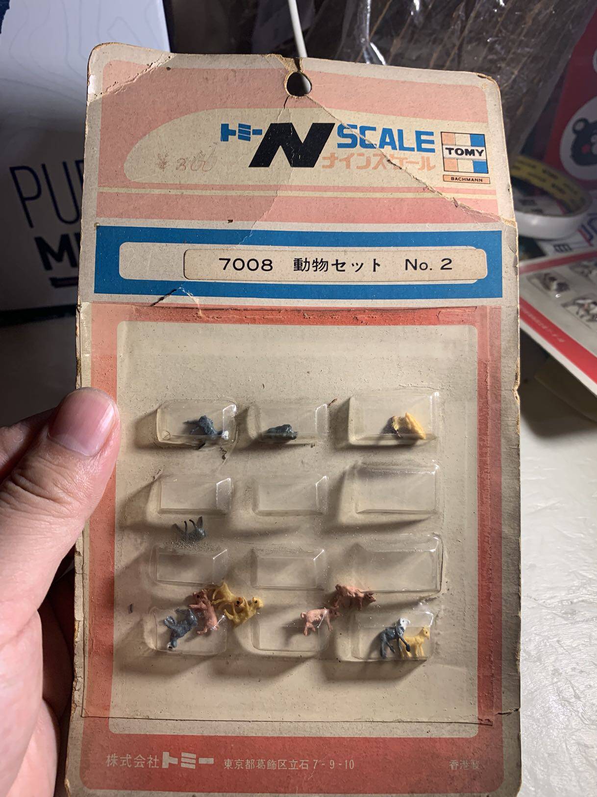 TOMY N ratio 1:150 Sand Disk Scene Animal Model Pig and Sheep Rare Spot