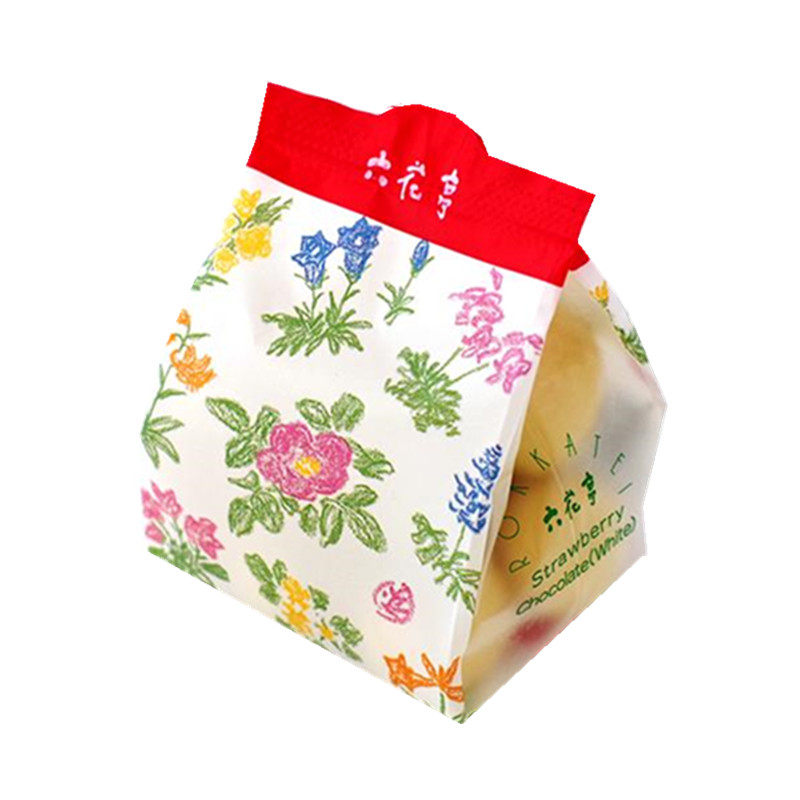 包邮日本进口北海道六花亭草莓夹心白巧克力袋装 罐装白 牛奶