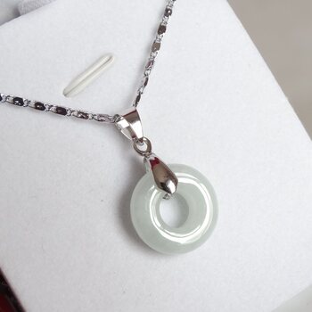 Natural necklace birthday gift jade pendant