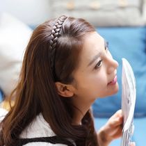 Wig headband Korean wide-brimmed versatile twist braid non-slip toothed headband pressed bangs hairpin womens hair accessories wash