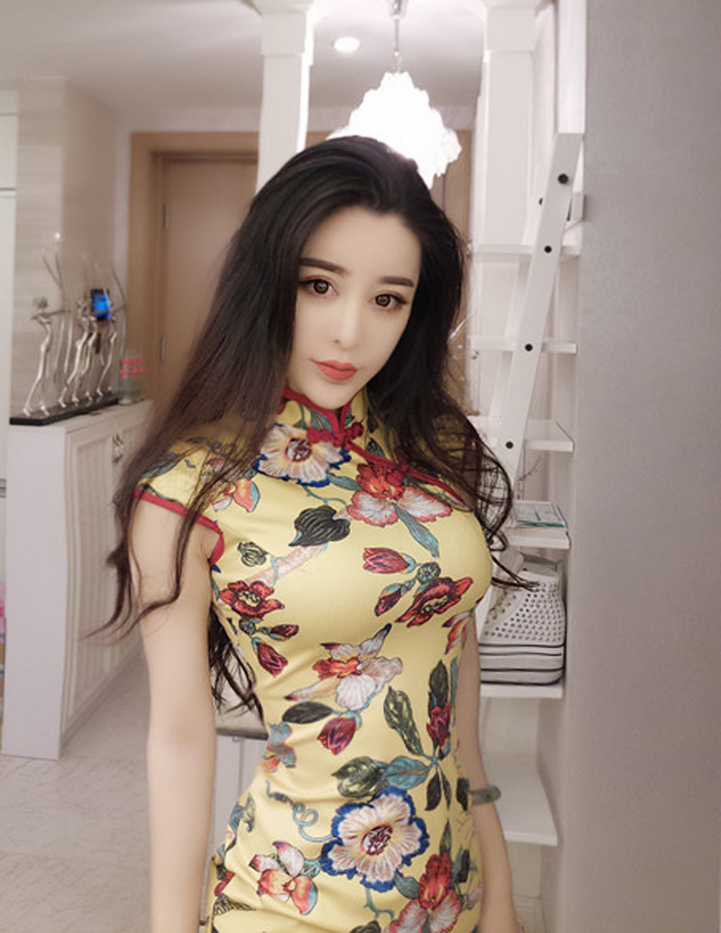 Retro phiên bản cải tiến sườn xám 2018 mùa hè mới tính khí ladies slim slimming hip váy chia váy váy công chúa