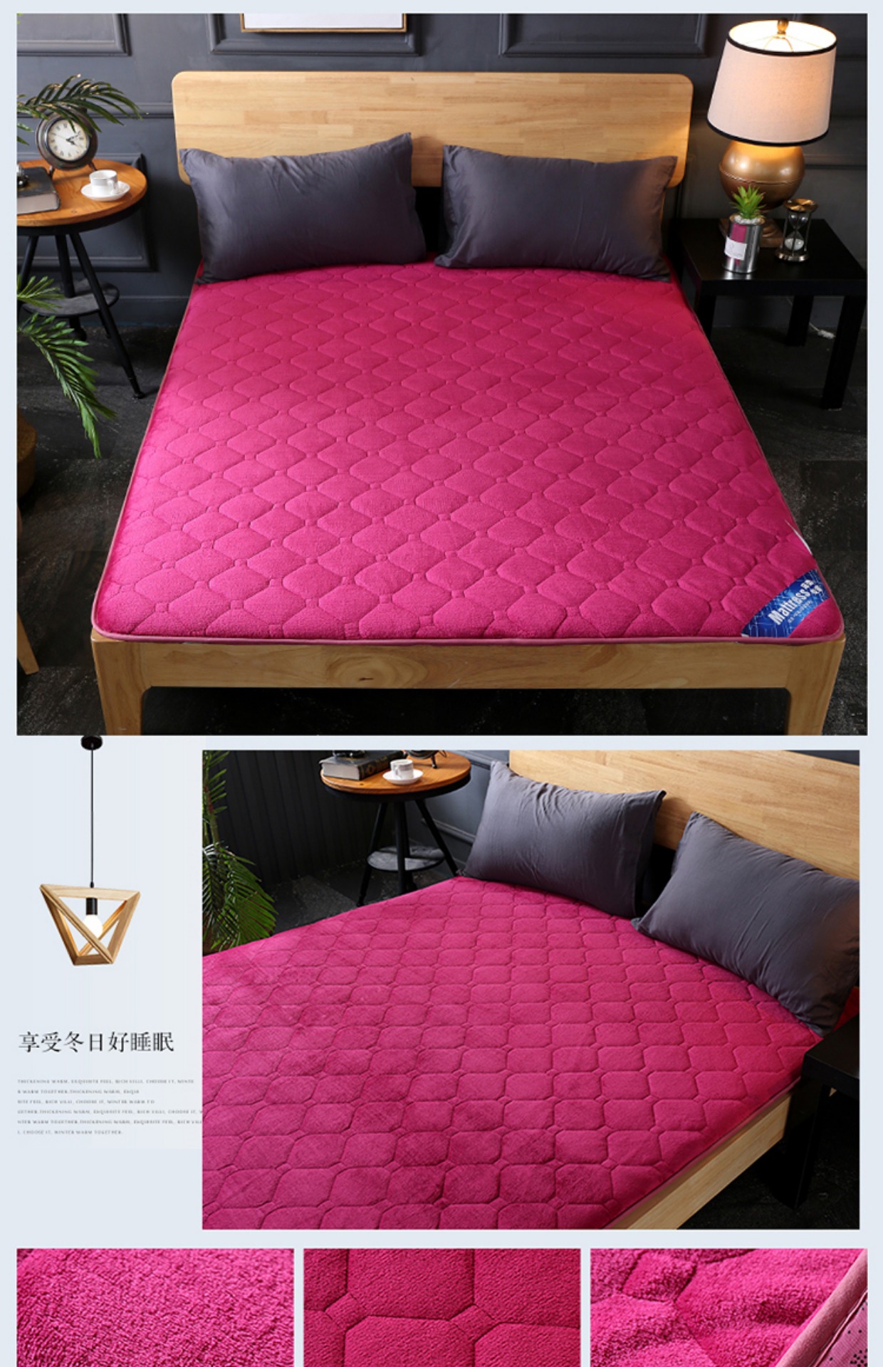 Nệm flannel dày 1,5m nhíp giường 1,8m giường hai mét đôi Simmons nệm đơn là đệm ngủ đệm lò xo giá rẻ