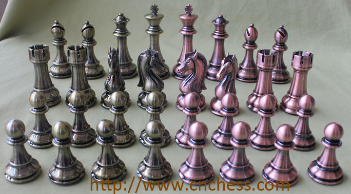 Plus Heavy High-end Bronze Color International Elephant Pawns-Wang Gao 110MM-The handle is stable and generous-the design is beautiful