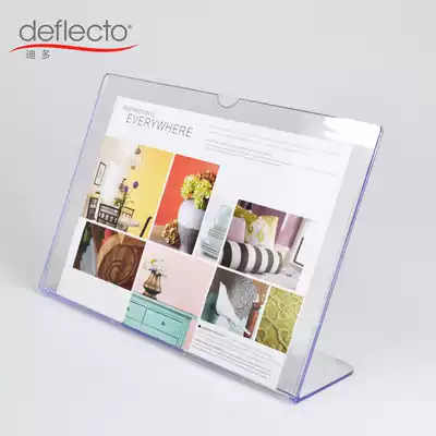 Dido A4 L-type table card poker board propaganda board acrylic dinner brand 6590101-a4-dc