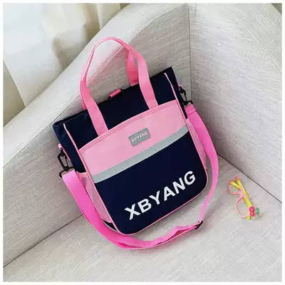 Children's schoolbags for primary and secondary school students tutoring bags tote bags art bags for boys and girls one-shoulder cross-shoulder bags