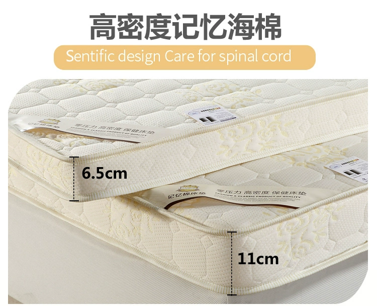 Bộ nhớ đệm nệm cotton 1,8m nệm mút nệm 1,5 m Simmons mat gấp đôi ký túc xá giường đệm 1m2