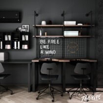 Studio bookshelf display stand model Workbench metalworking leather carving table double-layer board shelf model operating table