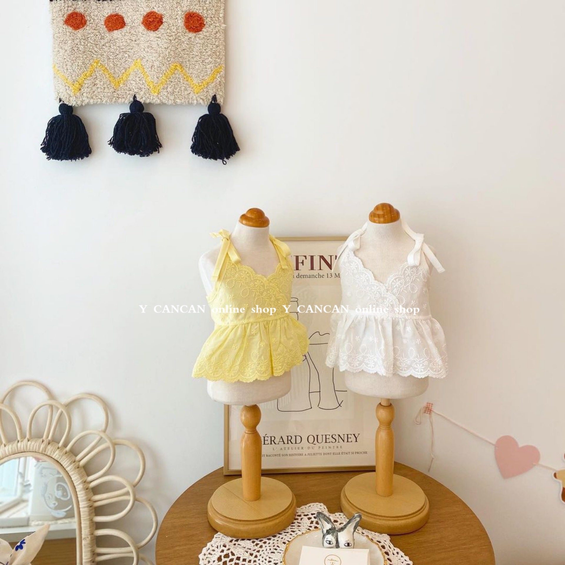 YCANCAN 韩国夏季新款蕾丝吊带比熊马尔济斯约克夏西施狗狗裙子