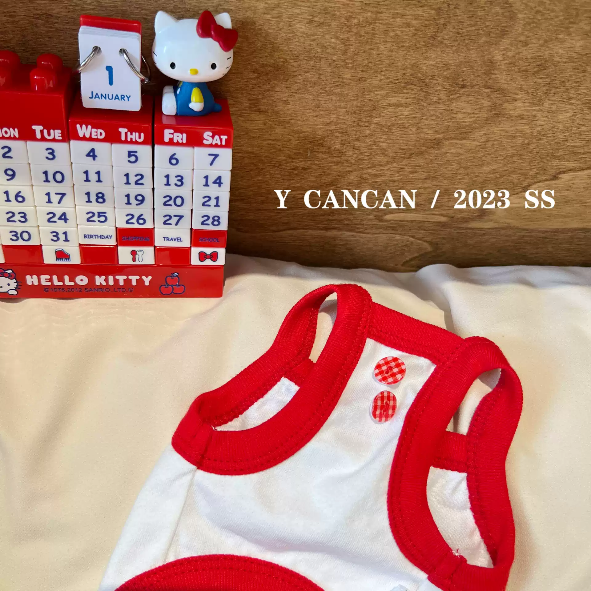 YCANCAN 夏季新款宠物可爱印花猫狗背心马尔济斯西施犬比熊衣服