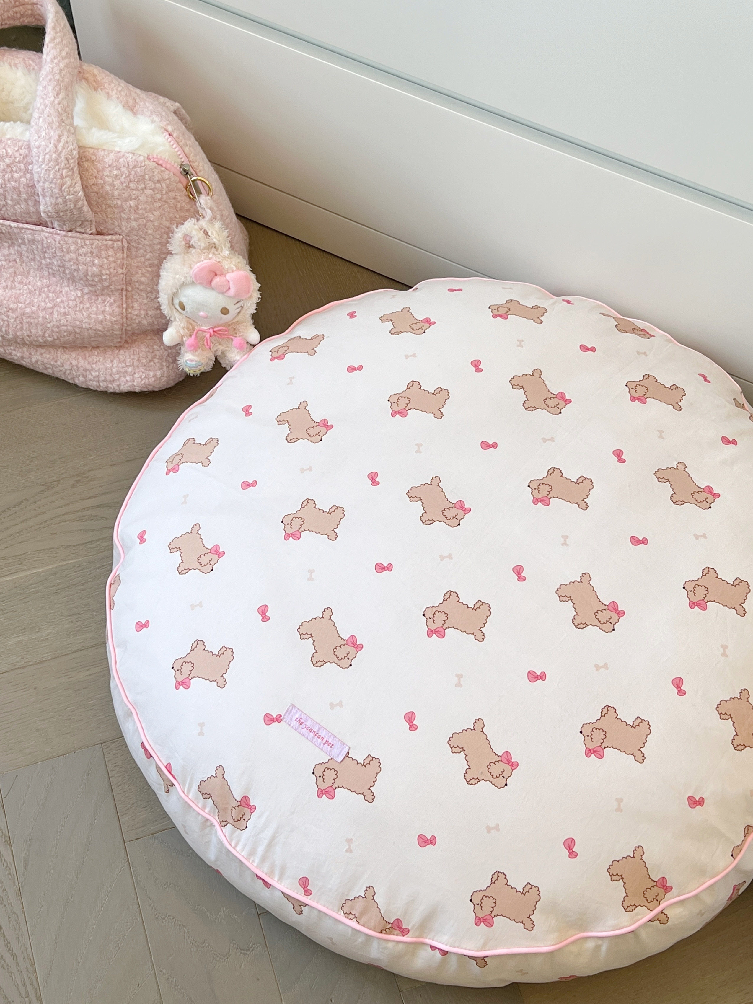 YCANCAN 原创韩系宠物圆床大狗狗窝猫窝四季可拆洗全马尔济斯柯基